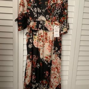 New Zara Midi Floral Dress